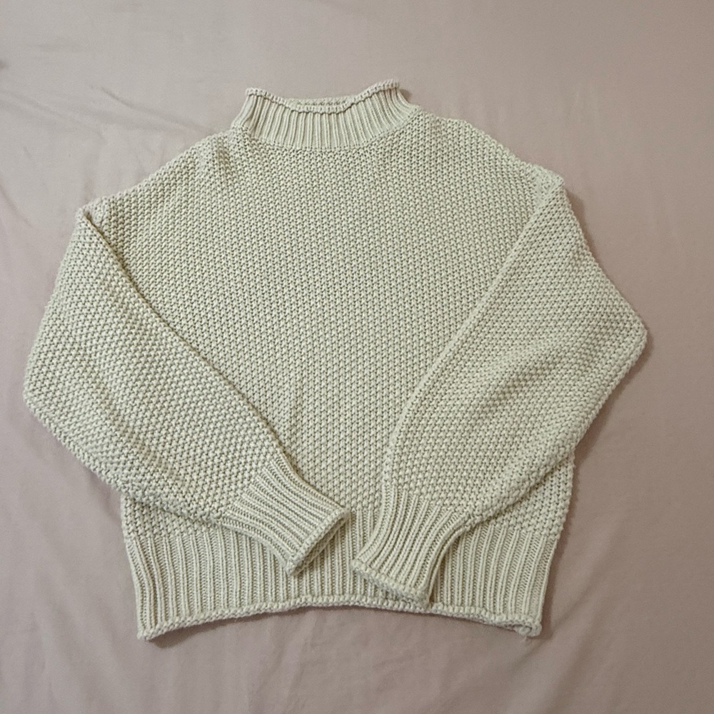 Amazon Essentials Cream Cowl Neck Sweater